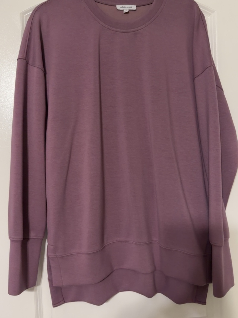 White Birch Mauve Crewneck Pullover